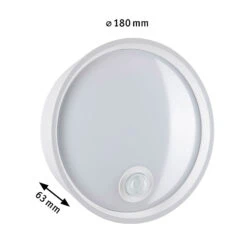 Paulmann Platomo LED-Außenwandleuchte Sensor Weiß -Bestes Beleuchtungs Geschäft 10008631 2