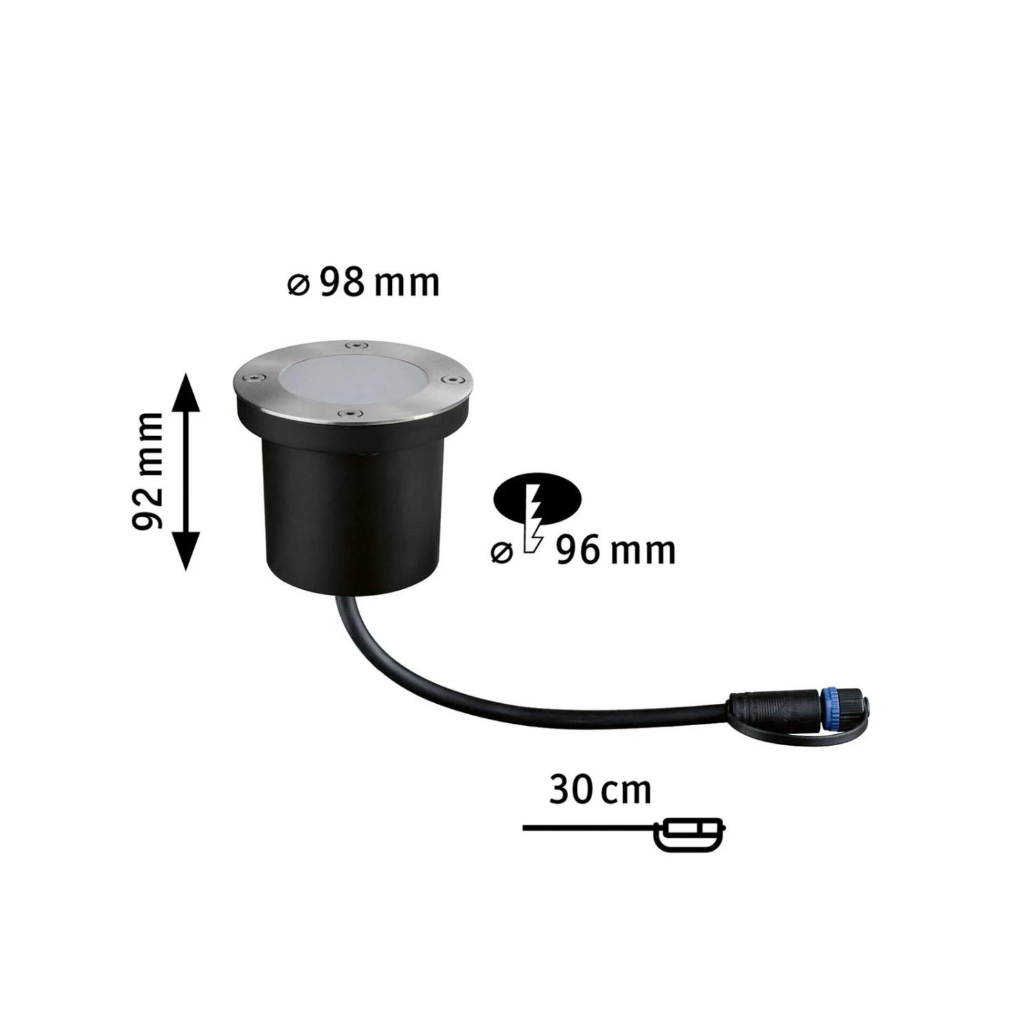 Paulmann Plug & Shine LED-Einbauleuchte 4,5W 1er 3 Paulmann Plug & Shine LED-Einbauleuchte 4,5W 1er – Bild 3