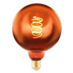 EGLO LED Globe E27 G125 4W 2.000K Filament Kupfer