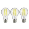LED-Filament E27 5W 2.700K 1060 Lm Klar 3er-Set