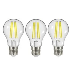 LED-Filament E27 5W 2.700K 1060 Lm Klar 3er-Set