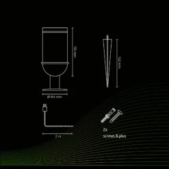 Calex Smart Outdoor Gardenspot Strahler, CCT, RGB -Bestes Beleuchtungs Geschäft 10011428 2