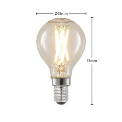 LED-Filamentlampe E14 4W 2700K Tropfen Dimmbar 5er -Bestes Beleuchtungs Geschäft 10011809 2