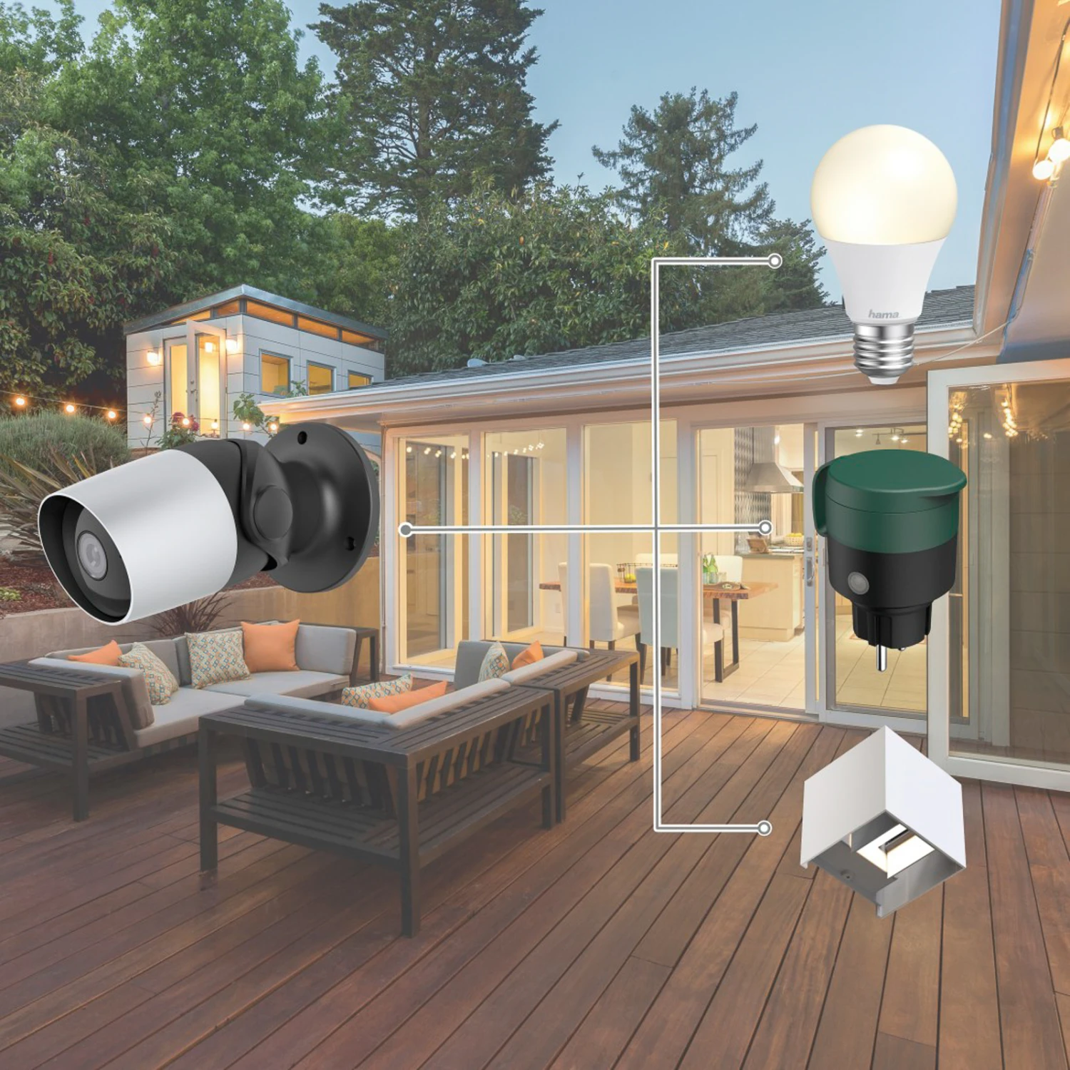 Hama WLAN Außenkamera, 2-Wege-Audio Sensor Schwarz 2 Hama WLAN Außenkamera, 2-Wege-Audio Sensor Schwarz – Bild 2