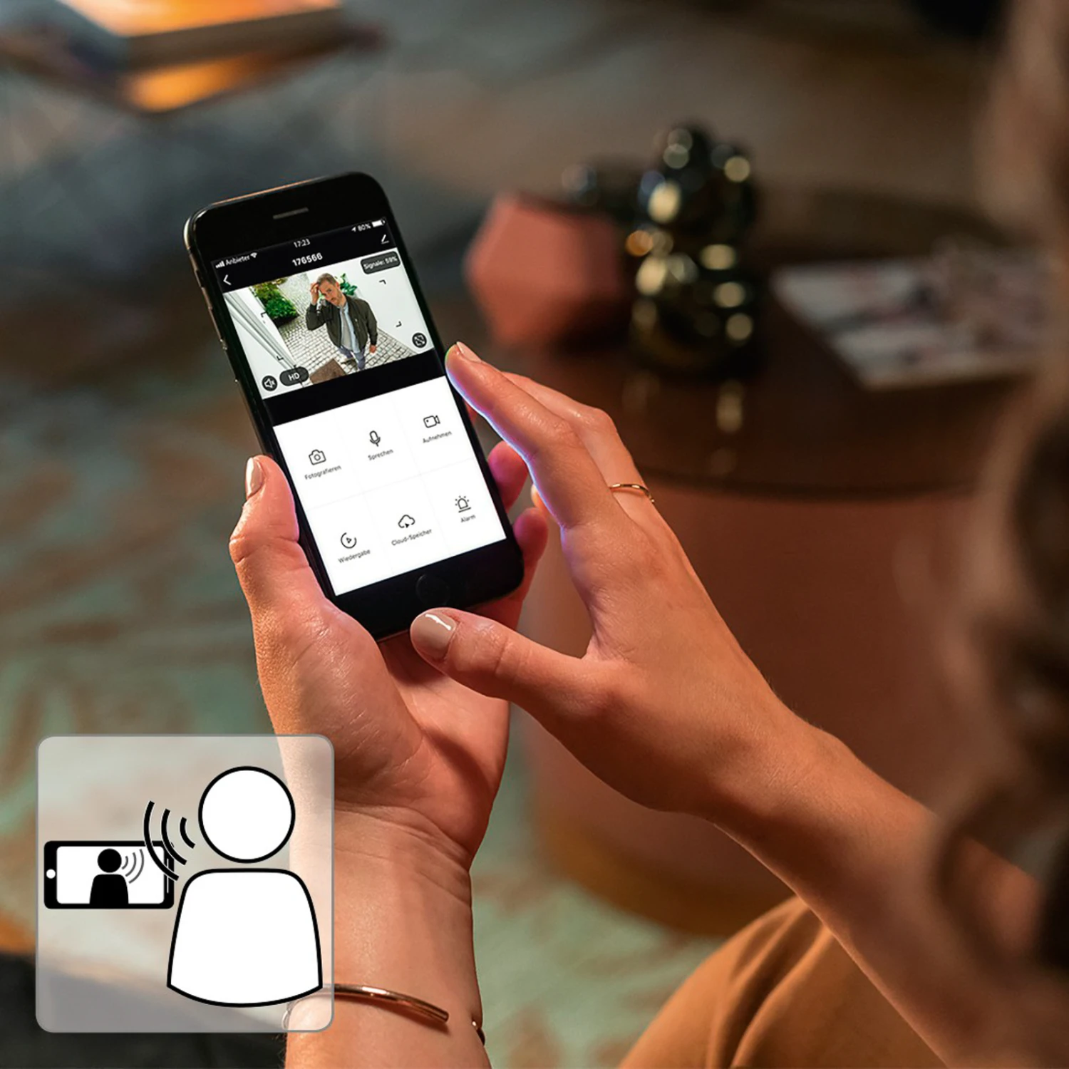 Hama WLAN Außenkamera, 2-Wege-Audio Sensor Schwarz 6 Hama WLAN Außenkamera, 2-Wege-Audio Sensor Schwarz – Bild 6