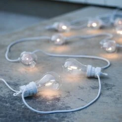 PR Home Glow LED-Außenlichterkette, Weiß