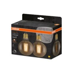 OSRAM 1906 E27 6,5W LED G95 824 Gold Dim 2er -Bestes Beleuchtungs Geschäft 10014290 2