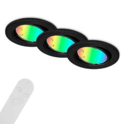 LED-Einbauleuchte Fit Move S, CCT RGB 3er, Schwarz -Bestes Beleuchtungs Geschäft 10014557 2