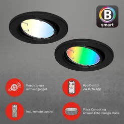 LED-Einbauleuchte Fit Move S, CCT RGB 3er, Schwarz -Bestes Beleuchtungs Geschäft 10014557 5