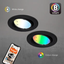 LED-Einbauleuchte Fit Move S, CCT RGB 3er, Schwarz -Bestes Beleuchtungs Geschäft 10014557 6