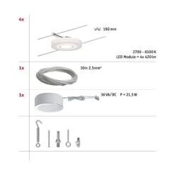 Paulmann DiscLED I Seilsystem 4fl. Bluetooth -Bestes Beleuchtungs Geschäft 10015459 3