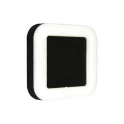 LED-Außenleuchte Riga, Eckig 19x19cm IP44 Schwarz