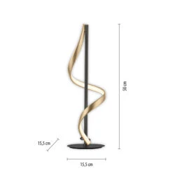 Paul Neuhaus Q-Swing Tischlampe, Anthrazit/messing -Bestes Beleuchtungs Geschäft 10017764 2