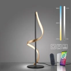 Paul Neuhaus Q-Swing Tischlampe, Anthrazit/messing -Bestes Beleuchtungs Geschäft 10017764 4