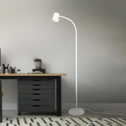 Stehleuchte Skriva, Justierbar, GU10, Weiß