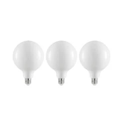 LED-Lampe E27 6W 2.700K G125 Dimmbar Opal 3er-Set