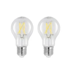 LED-Lampe E27 6W 2.700K Filament,dimmbar Klar 2er
