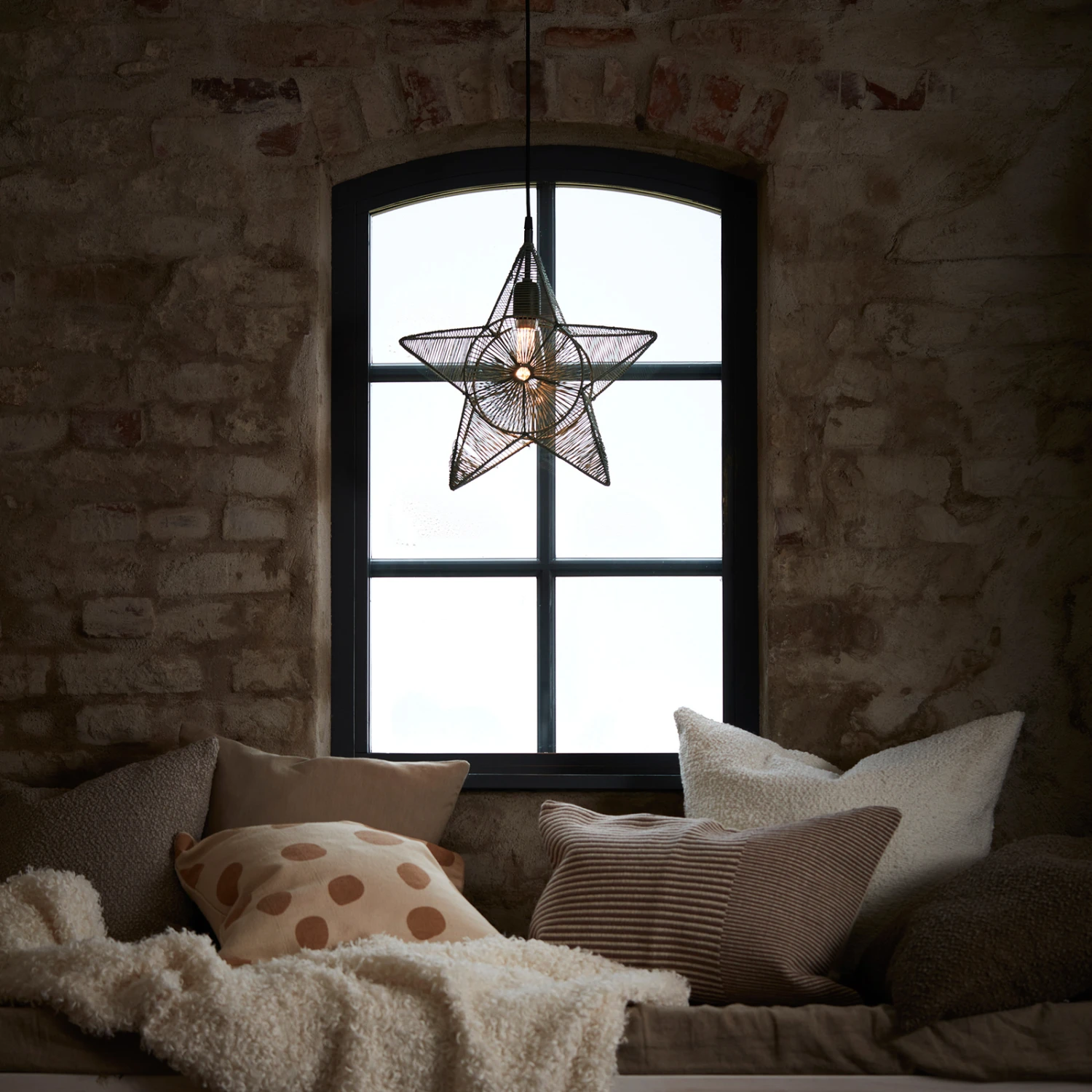 PR Home Regina Dekostern Metall Mit Garn Beige 2 PR Home Regina Dekostern Metall Mit Garn Beige – Bild 2