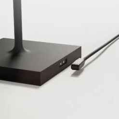 LED-Akku-Tischleuchte Nuindie, Rund, 38cm, Schwarz -Bestes Beleuchtungs Geschäft 10020701 4