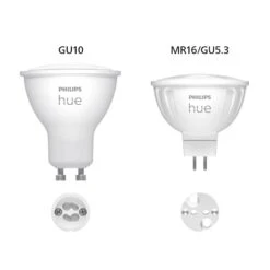 Philips Hue White & Color Ambiance 6,3W GU5,3 2er -Bestes Beleuchtungs Geschäft 10021288 6