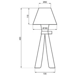 Aluminor Floh Textil-Tischleuchte -Bestes Beleuchtungs Geschäft 1065105 3