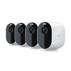 Arlo Essential Außenkamera, 4er Set, Weiß