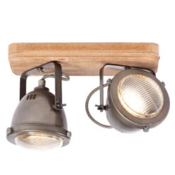 BRILLIANT Carmen Wood - Deckenleuchte Im Industrielook 2fl -Bestes Beleuchtungs Geschäft 1509429 2