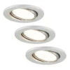 LED-Einbauleuchten 7221-039 Fit 3er-Set In Alu