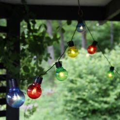 Bunte LED-Lichterkette Partaj, Mit 16 Lampen