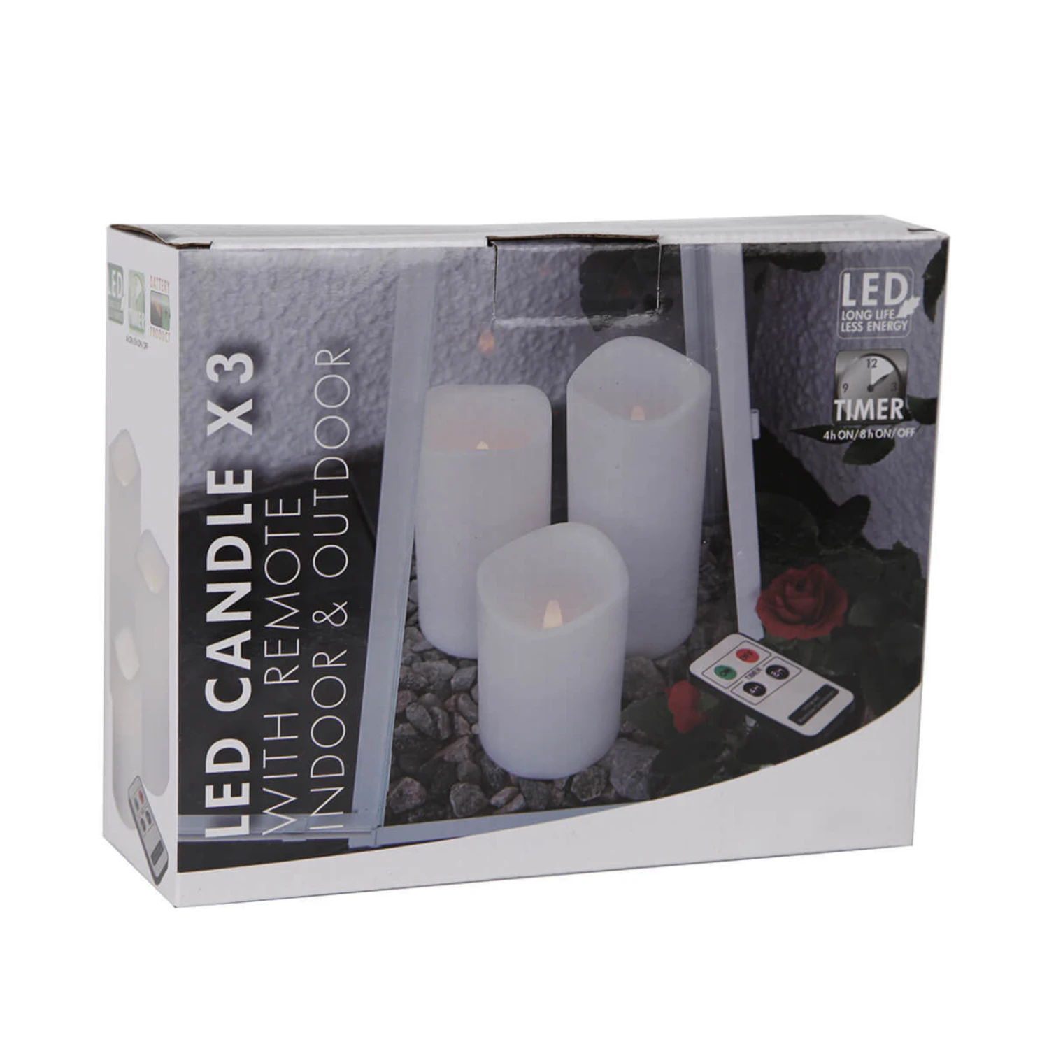 Dreierset LED-Kerzen Für Den Außenbereich 4 Dreierset LED-Kerzen Für Den Außenbereich – Bild 4