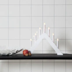 Modern Designter Kerzenleuchter Jarve Weiß -Bestes Beleuchtungs Geschäft 1523302 3