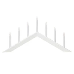 Kerzenleuchter Arrow, Flach, 7flammig, Weiß -Bestes Beleuchtungs Geschäft 1523724 4