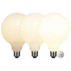LED-Globelampe E27 G125 7,5W 3-step-dim, Opal