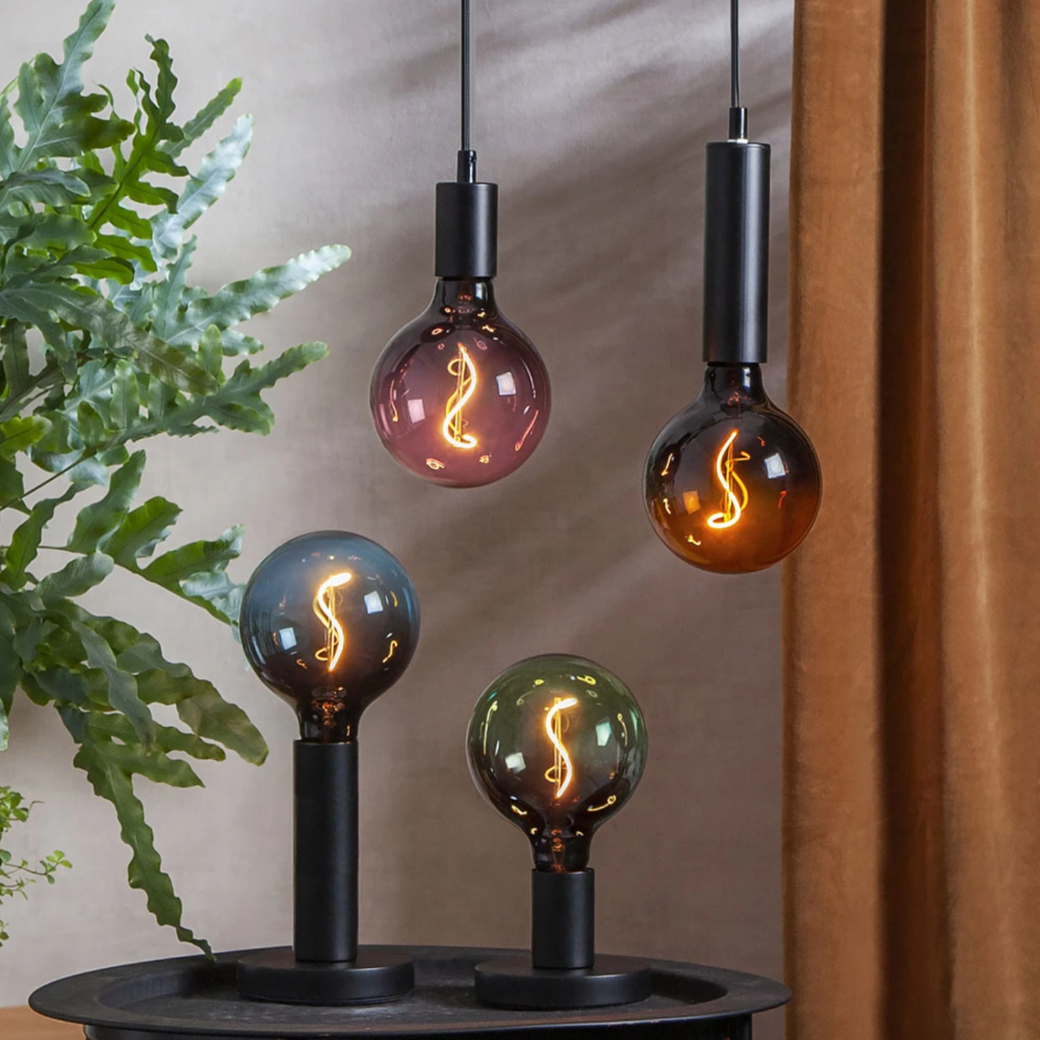 LED-Globe G125 E27 4W 2.000K Schwarz/pink Dimmbar 9 LED-Globe G125 E27 4W 2.000K Schwarz/pink Dimmbar – Bild 9