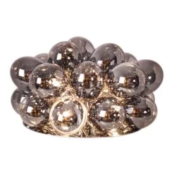 By Rydens By Rydéns Gross Glas-Tischleuchte Rauchgrau