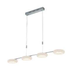 BANKAMP Centa Hängeleuchte 4-flammig Weiß/nickel -Bestes Beleuchtungs Geschäft 1572146 2