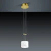BANKAMP Grazia Pendellampe ZigBee 1fl 16cm Messing