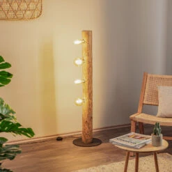 Envostar Beam Stehleuchte 4-flammig Kiefer Hell