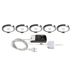 LED-Möbelaufbauleuchte Spiegel 5er-Set, Rund 5 LED-Möbelaufbauleuchte Spiegel 5er-Set, Rund -Bestes Beleuchtungs Geschäft 2500391 2