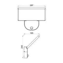 LED-Außenwandleuchte Alkes L Mit Sensor, 30 Cm -Bestes Beleuchtungs Geschäft 2500483 3