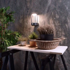 Sensor-Außenwandleuchte Albaldah, LED, Dunkelgrau -Bestes Beleuchtungs Geschäft 2500640 2