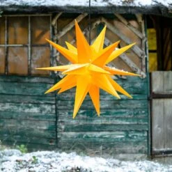 18-zackiger XL-Kunststoff-Stern Für Außen - Gelb -Bestes Beleuchtungs Geschäft 2506102 2