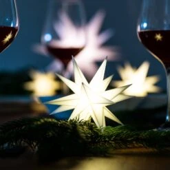 Innendeko - 18-zackiger Stern Ø 12 Cm Weiß -Bestes Beleuchtungs Geschäft 2506131 2