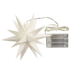 Innendeko - 18-zackiger Stern Ø 12 Cm Weiß -Bestes Beleuchtungs Geschäft 2506131 6