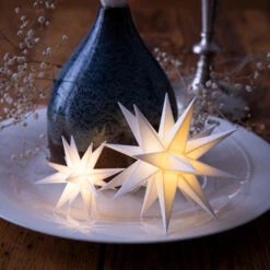 Innendeko - 18-zackiger Stern Ø 12 Cm Weiß -Bestes Beleuchtungs Geschäft 2506131 7