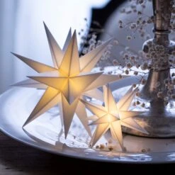 Innendeko - 18-zackiger Stern Ø 12 Cm Weiß -Bestes Beleuchtungs Geschäft 2506131 8