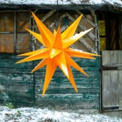 Deko-Stern XXL Außen, 18-Zacker, Ø 80 Cm Gelb -Bestes Beleuchtungs Geschäft 2506137 3