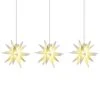 Lichterkette Stern Innen, 18-Zacker, 3-flg., Weiß