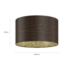 Envostar Veneer Deckenleuchte Räuchereiche Ø 40cm -Bestes Beleuchtungs Geschäft 2616387 3