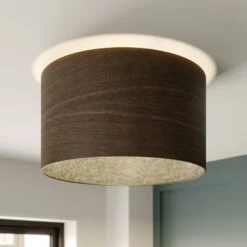 Envostar Veneer Deckenleuchte Räuchereiche Ø 40cm -Bestes Beleuchtungs Geschäft 2616387 5